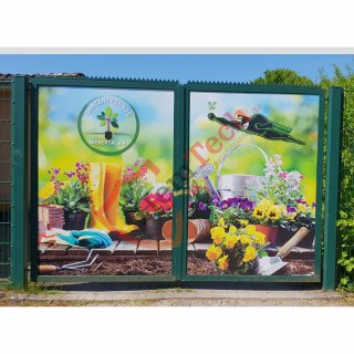 Selbstklebende PVC-Folie inkl Digitaldruck und UV Schutzlaminat